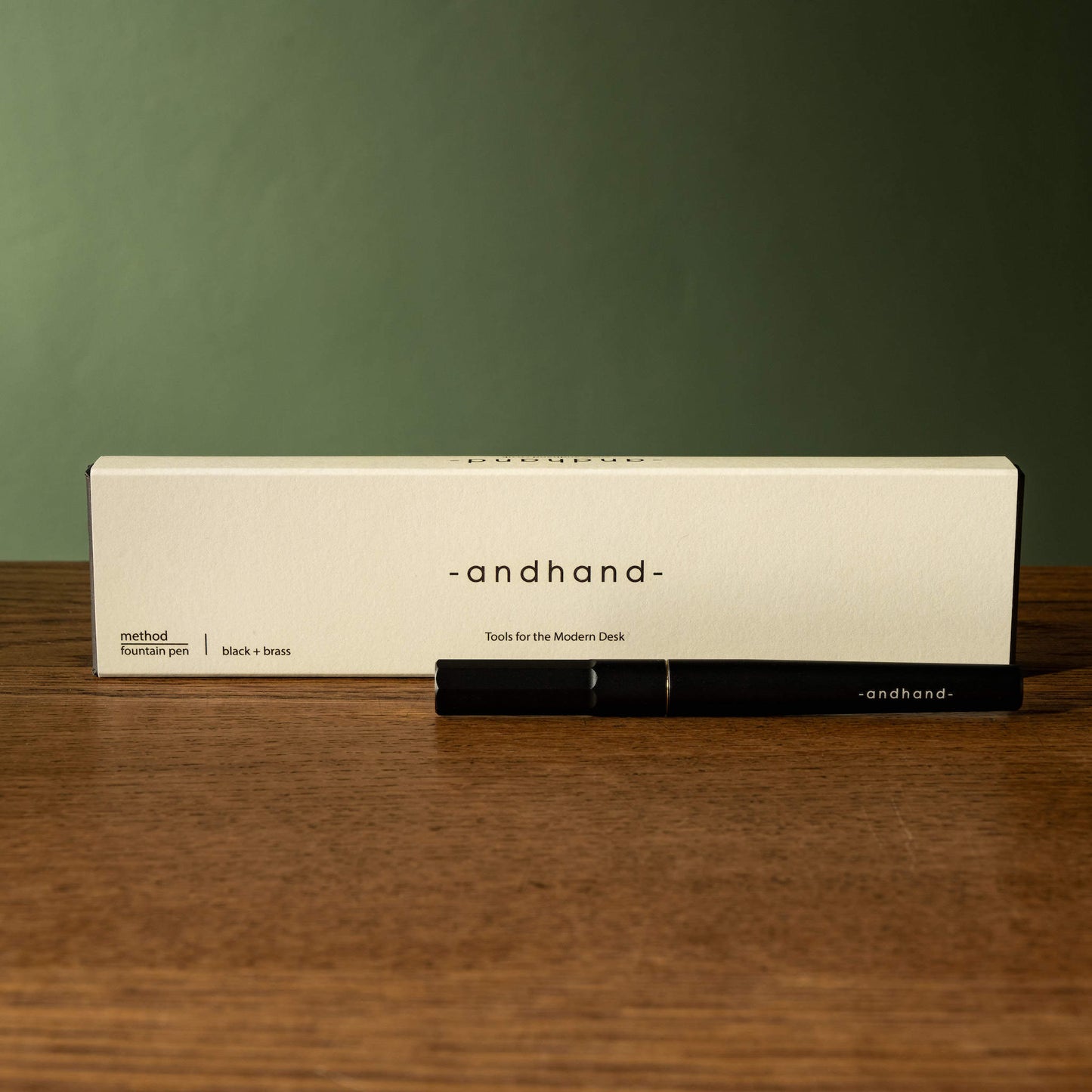 Andhand Black & Brass Method Fountain Pen & Box