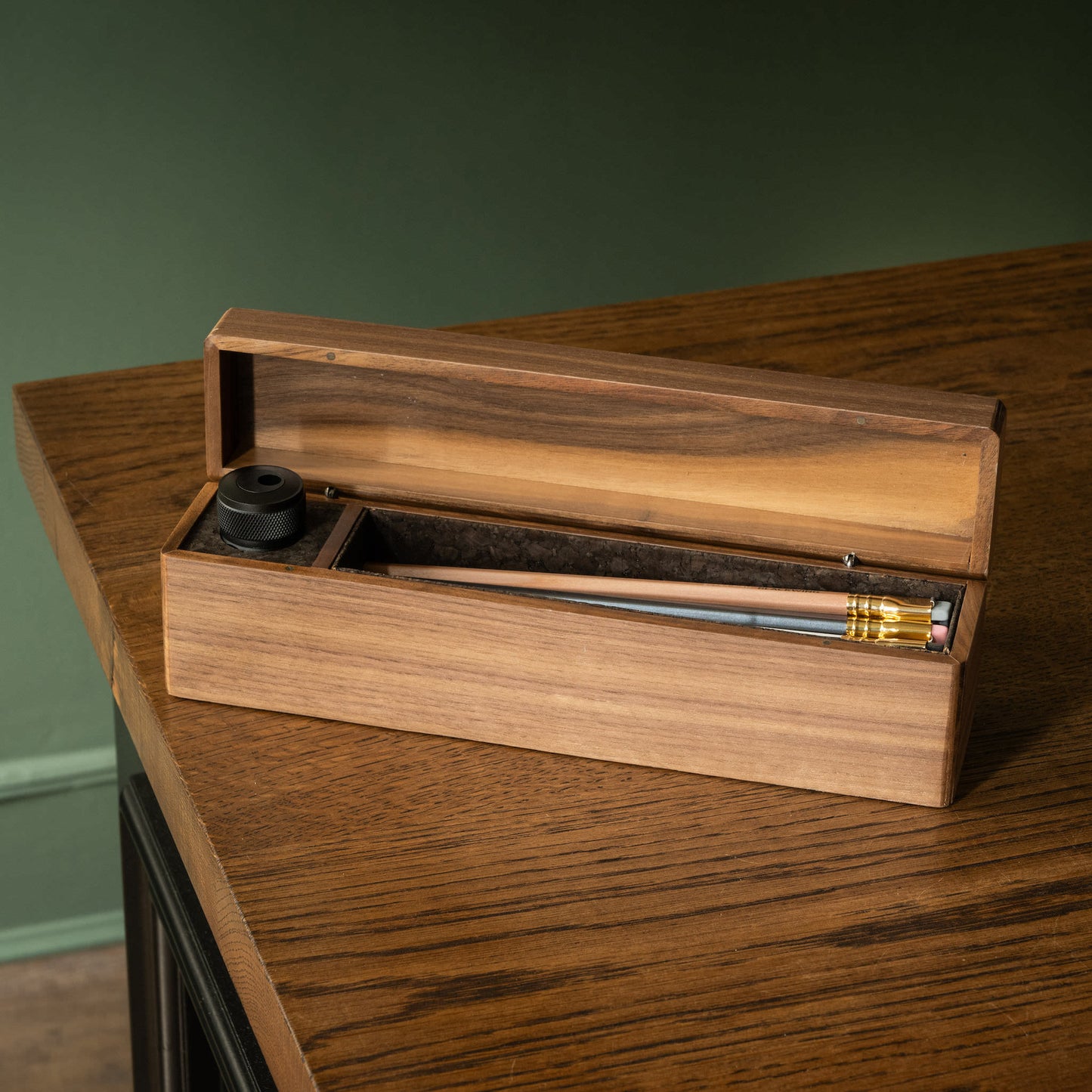 Blackwing Walnut Gift Box of 24 mixed pencils & long point sharpener.