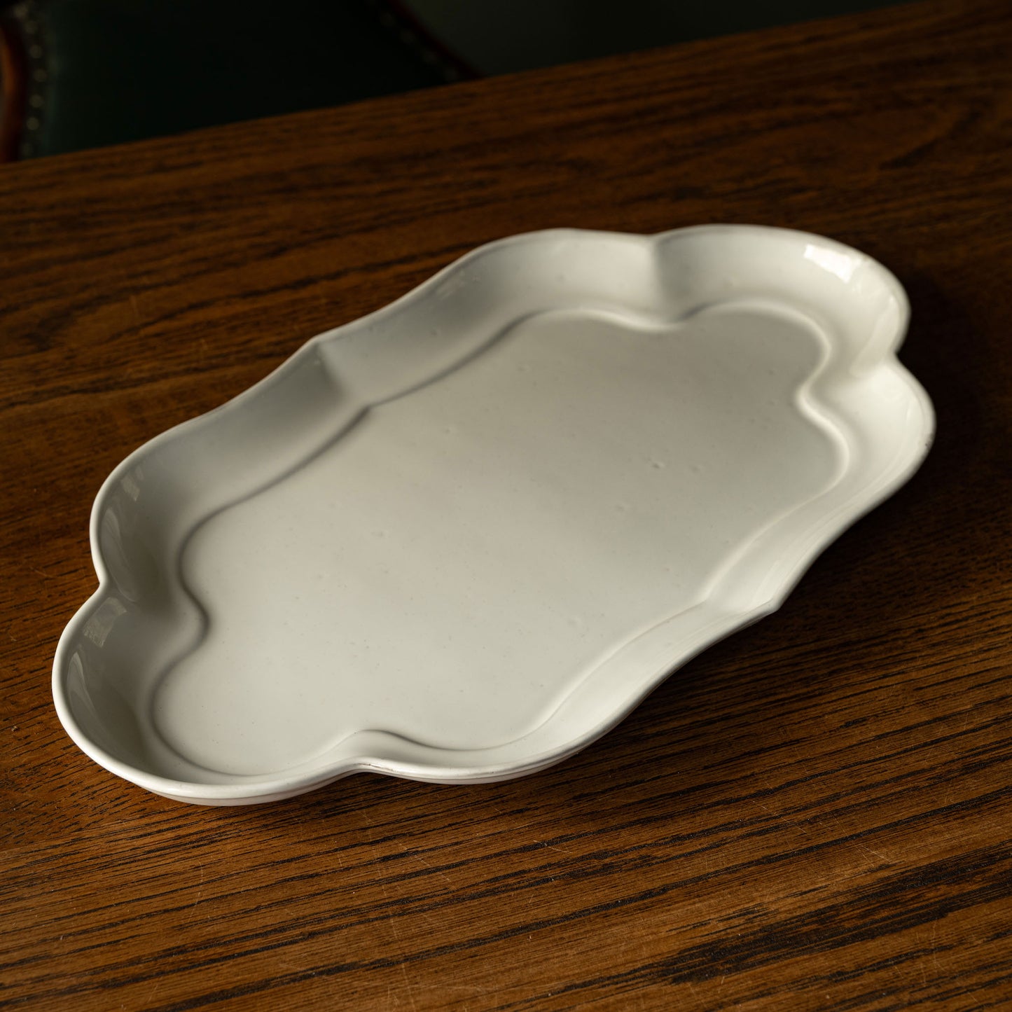 Carron Paris white ceramic oval platter