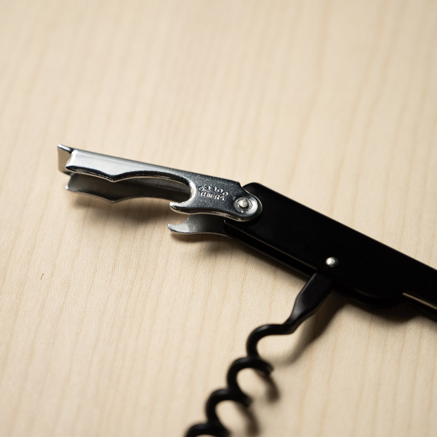 Cartailler Deluc Corkscrew, bottle opener lever.