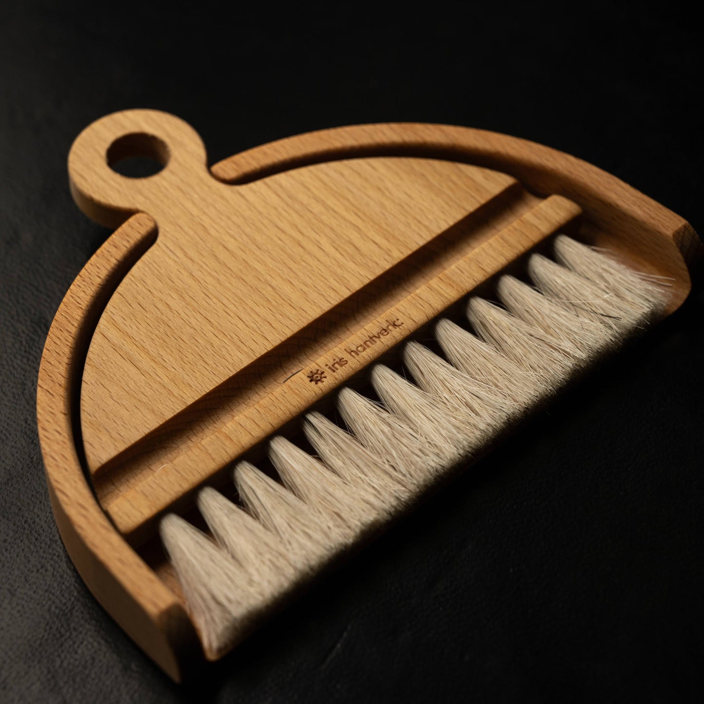 Iris Hantverk Table Brush Horsehair Bristles