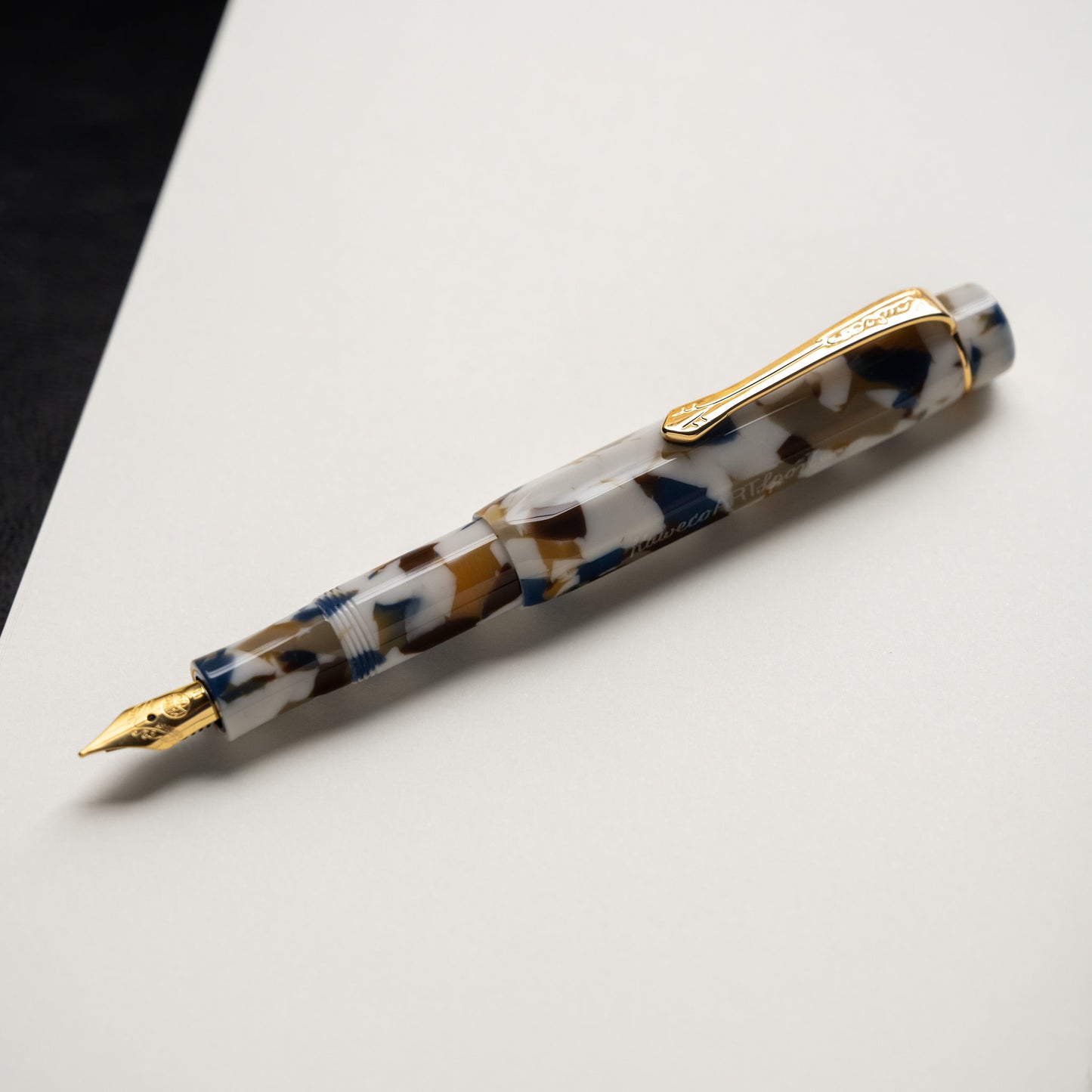 Kaweco Art Sport Terrazzo Fountain Pen with lid off