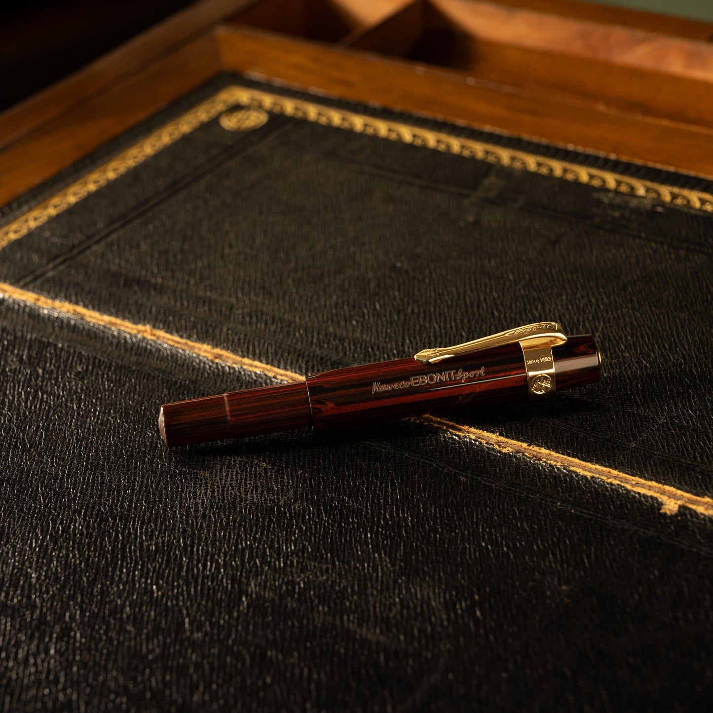 Kaweco Ebonit Sport Fountain Pen with lid on