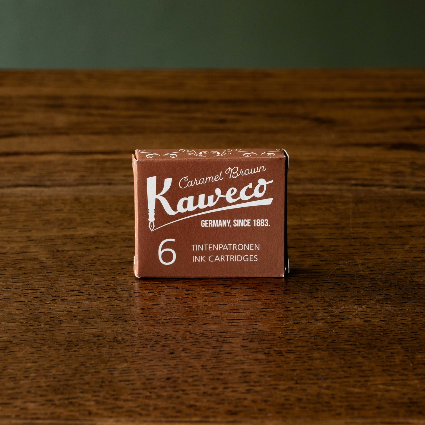 Kaweco Caramel Brown pack of 6 Ink Cartridges.