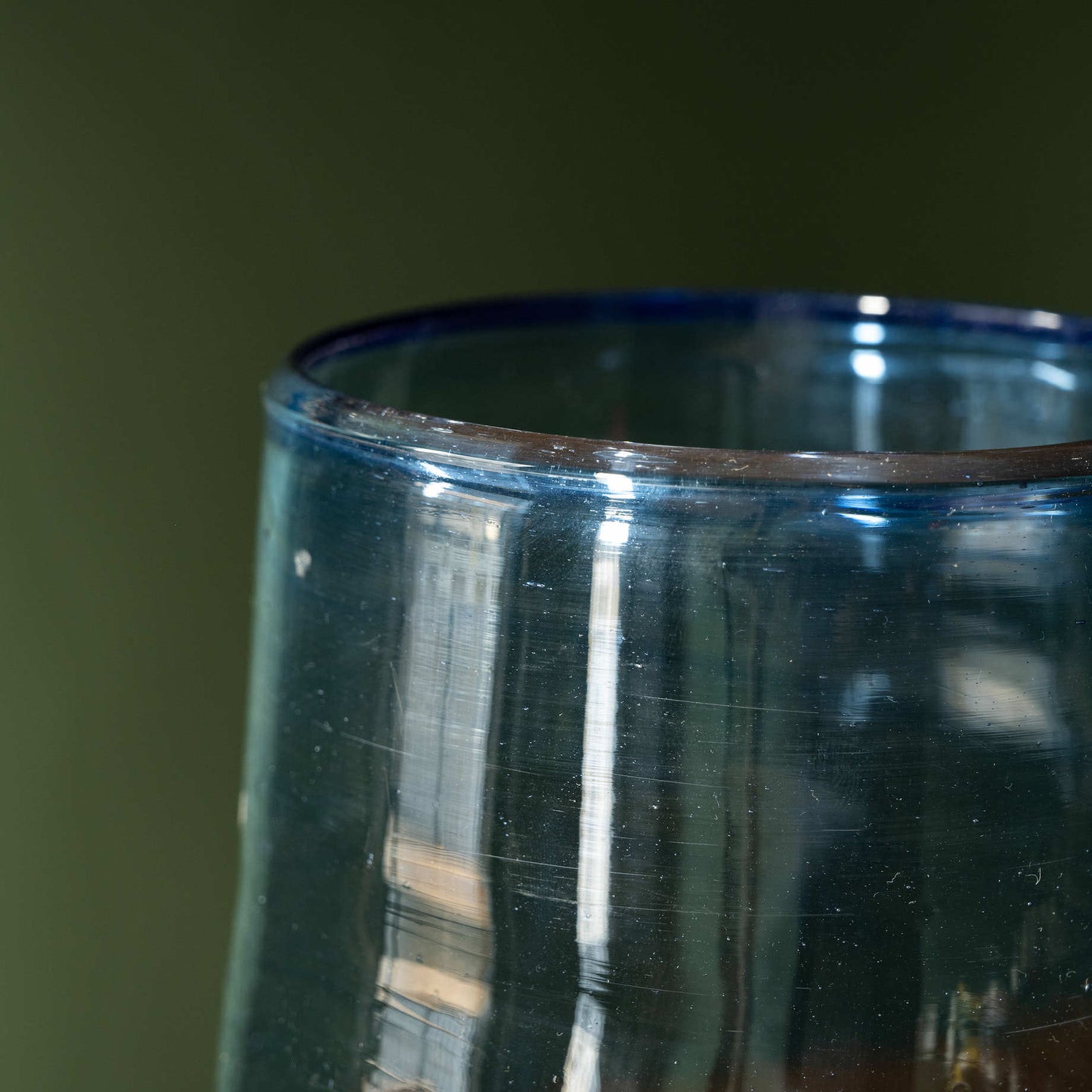 La Soufflerie light blue Vase Droit rim