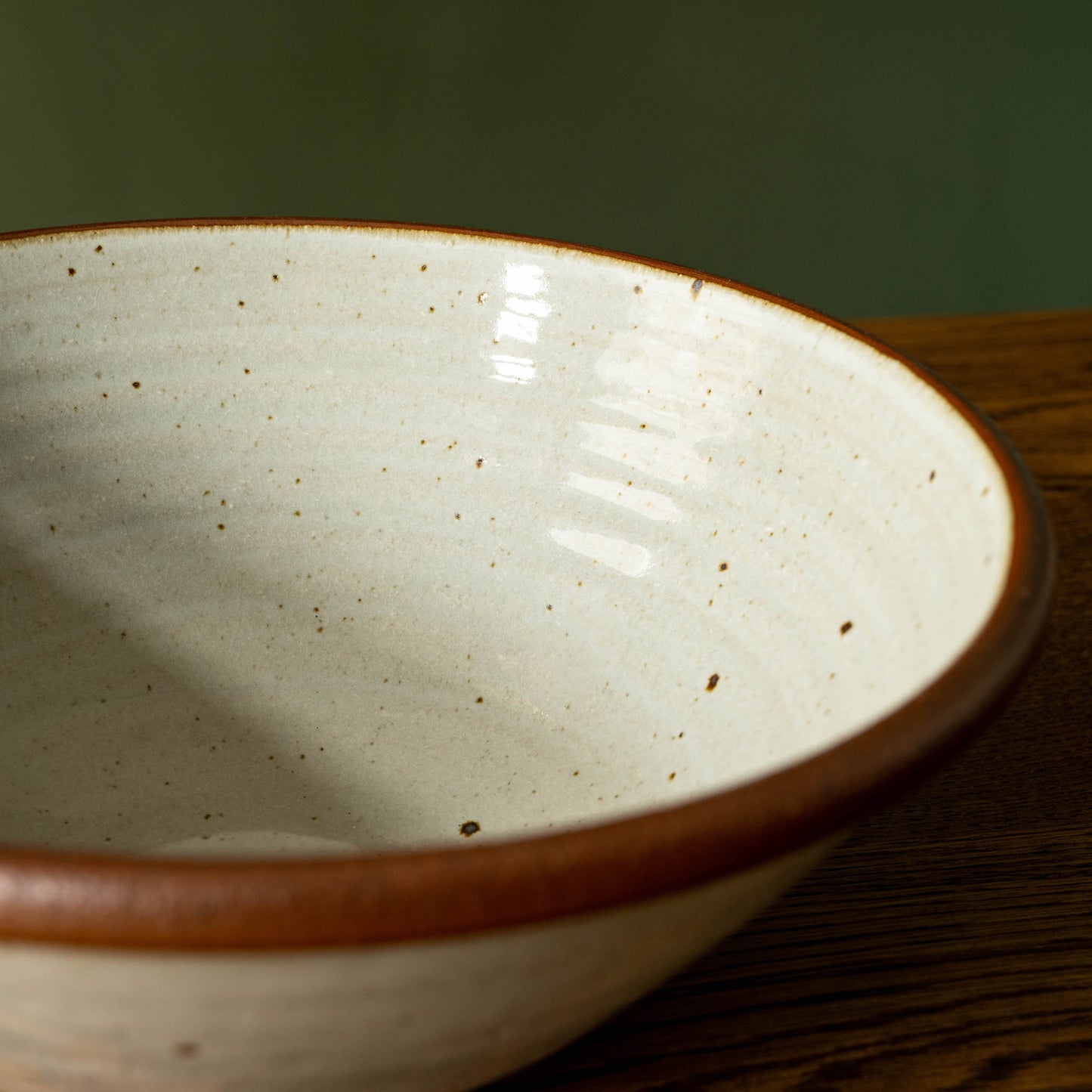Leach Pottery Dolomite XL Bowl Inside View