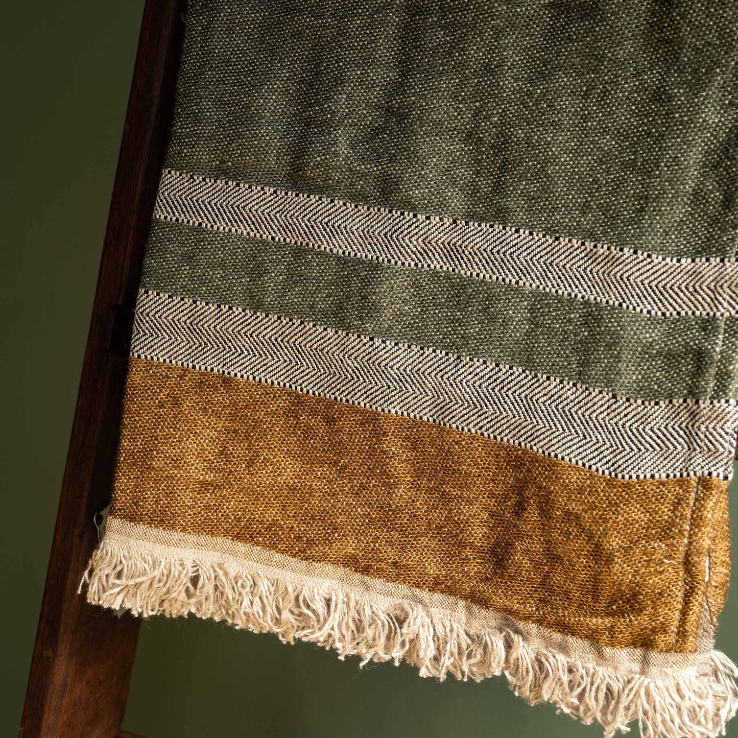 Libeco Alouette Belgian Guest Towel Fabric Close Up