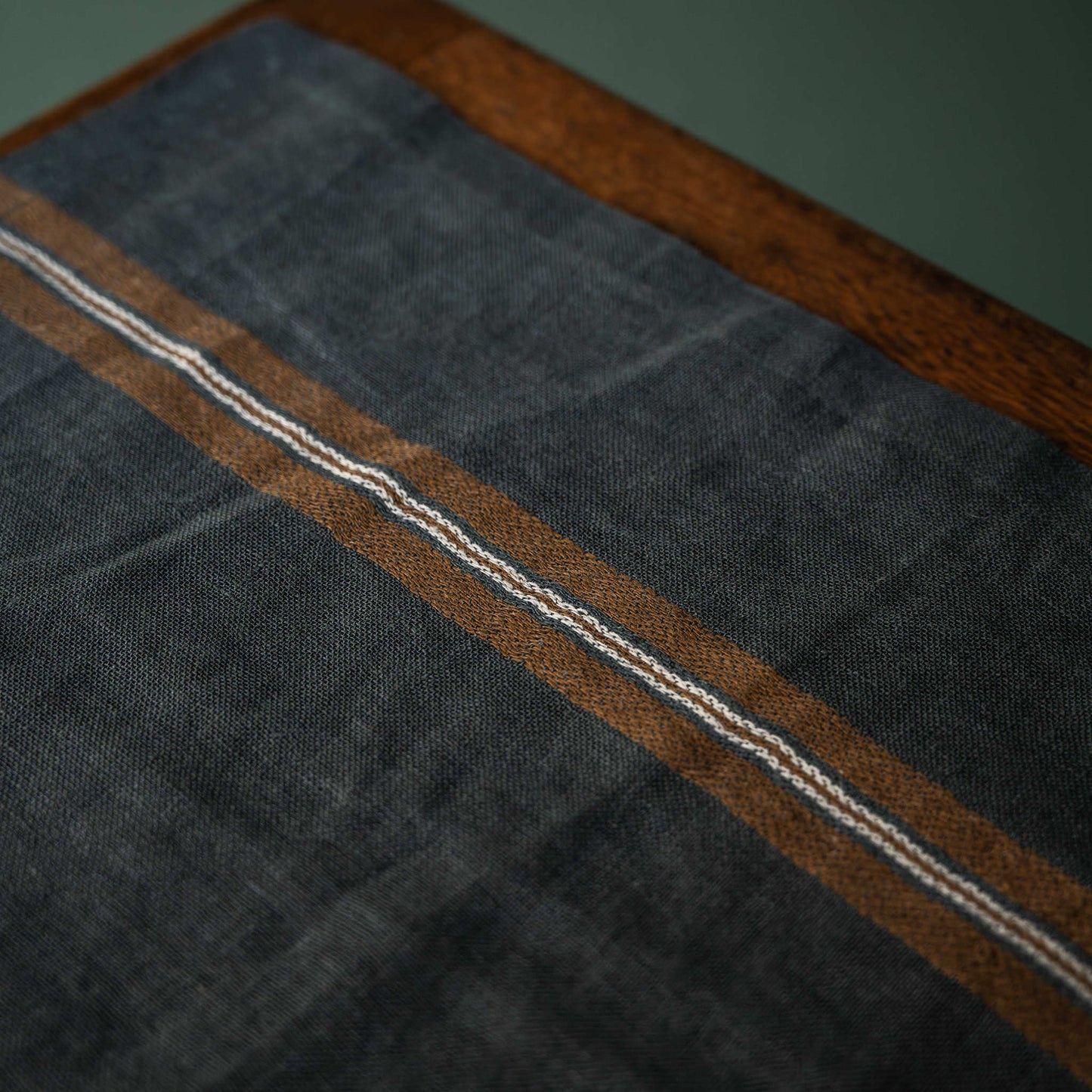 Libeco Linen Kea Napkin colour and stripe detail