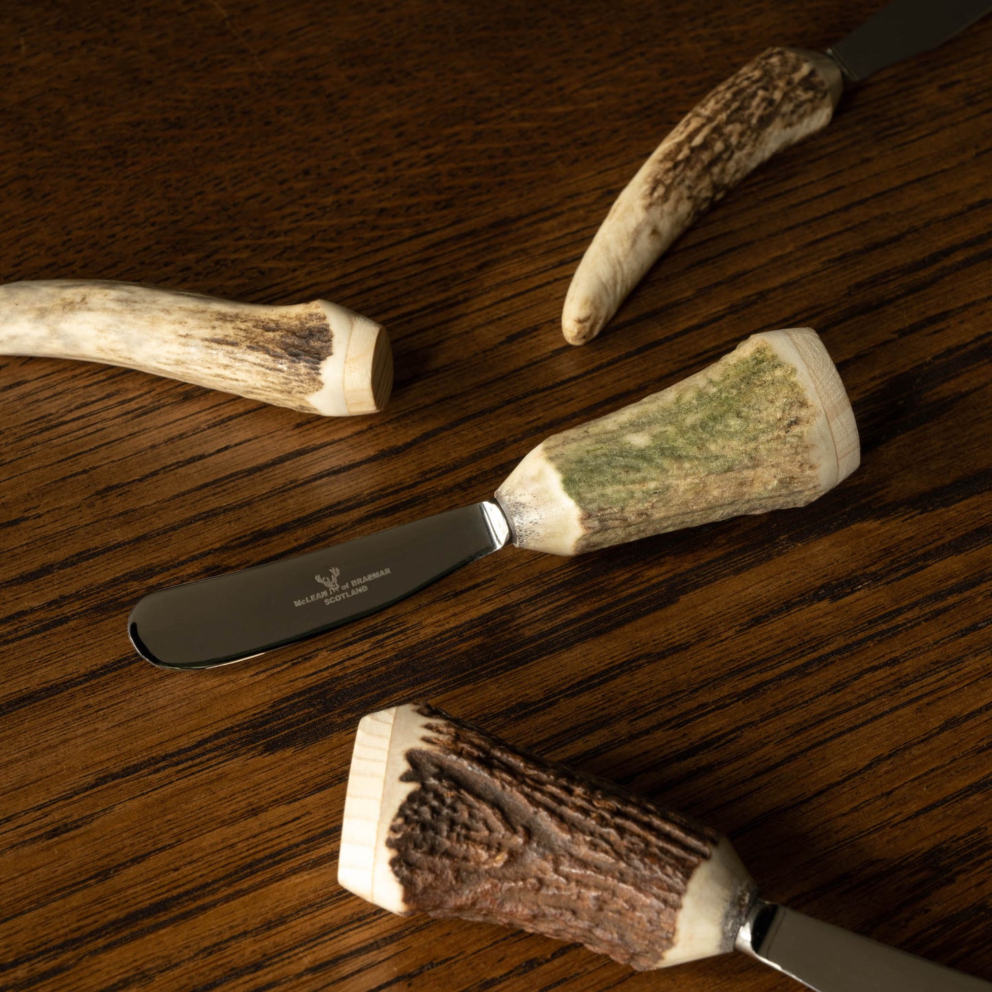 McLean of Braemar Antler & Forged Steel Butter/Pate Knives