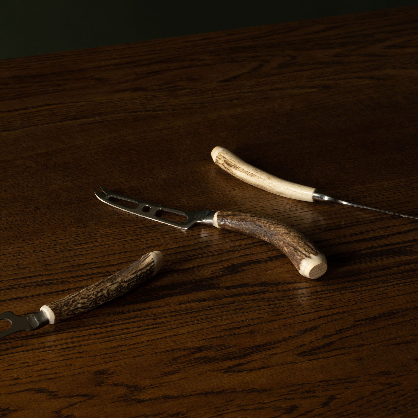 McLean of Braemar Antler & Forged Steel Soft Cheese Knives