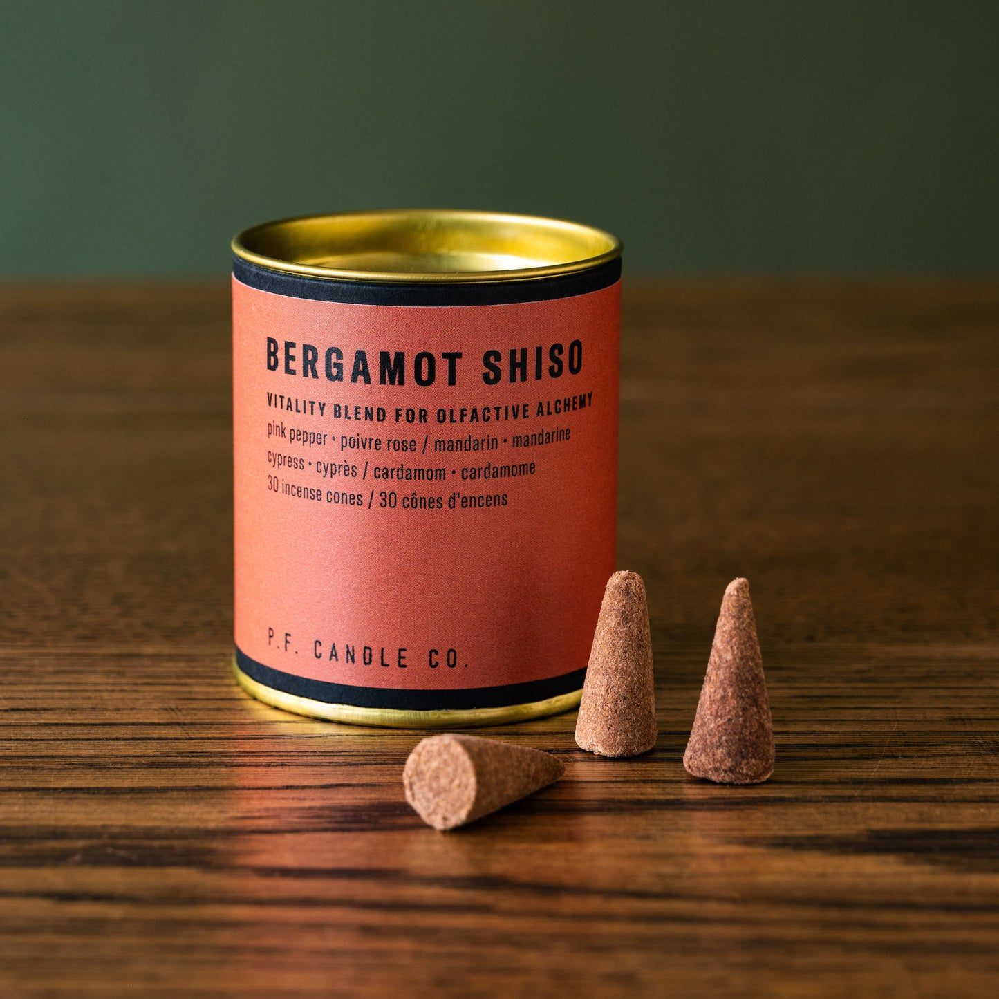 Bergamot Shiso PF Candle Co Alchemy Incense Cones.