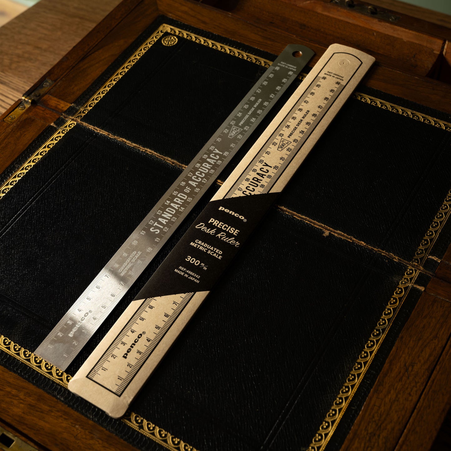 Penco 30cm Stainless Steel Ruler with cardboard sleeve