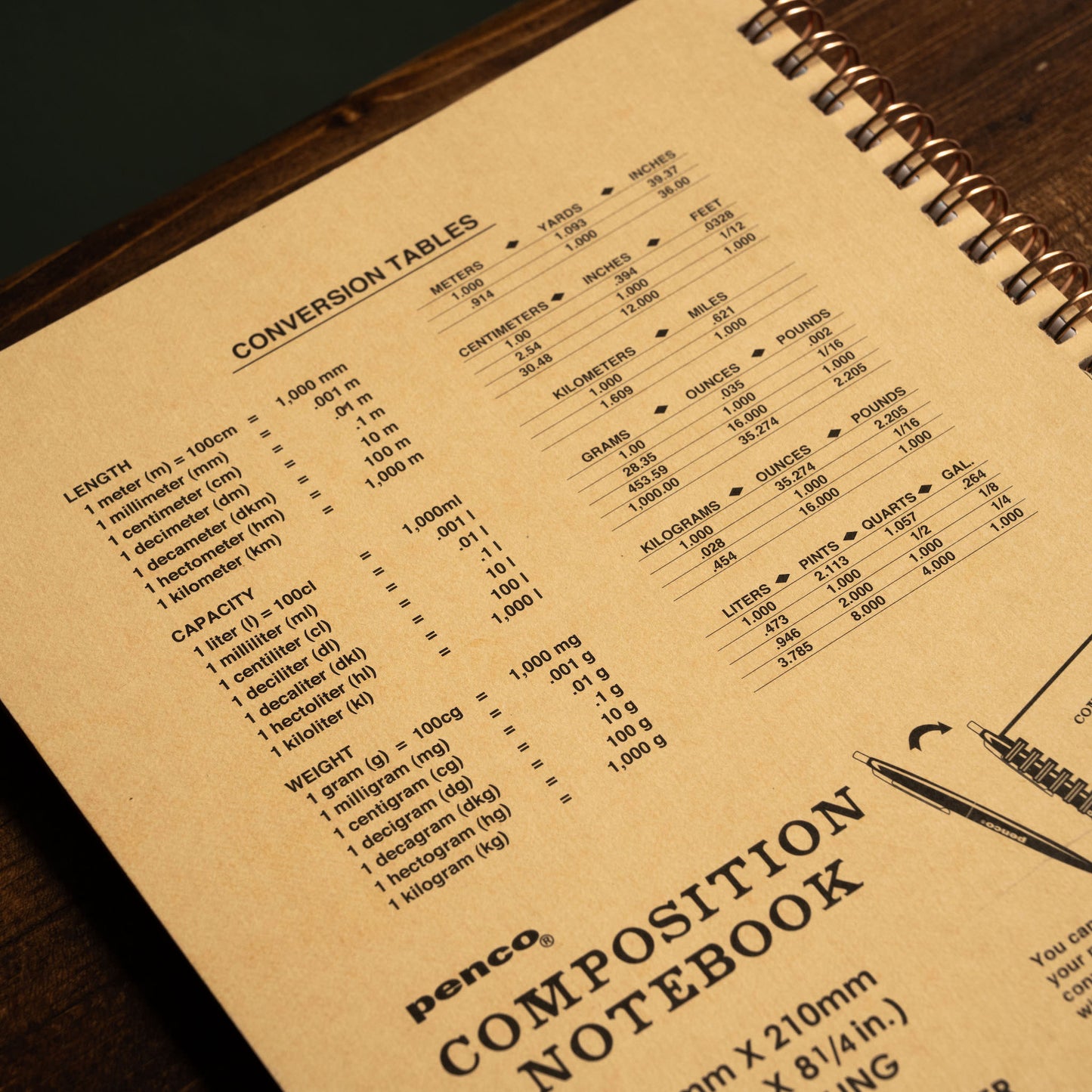 Penco Large Coil Notebook back cover