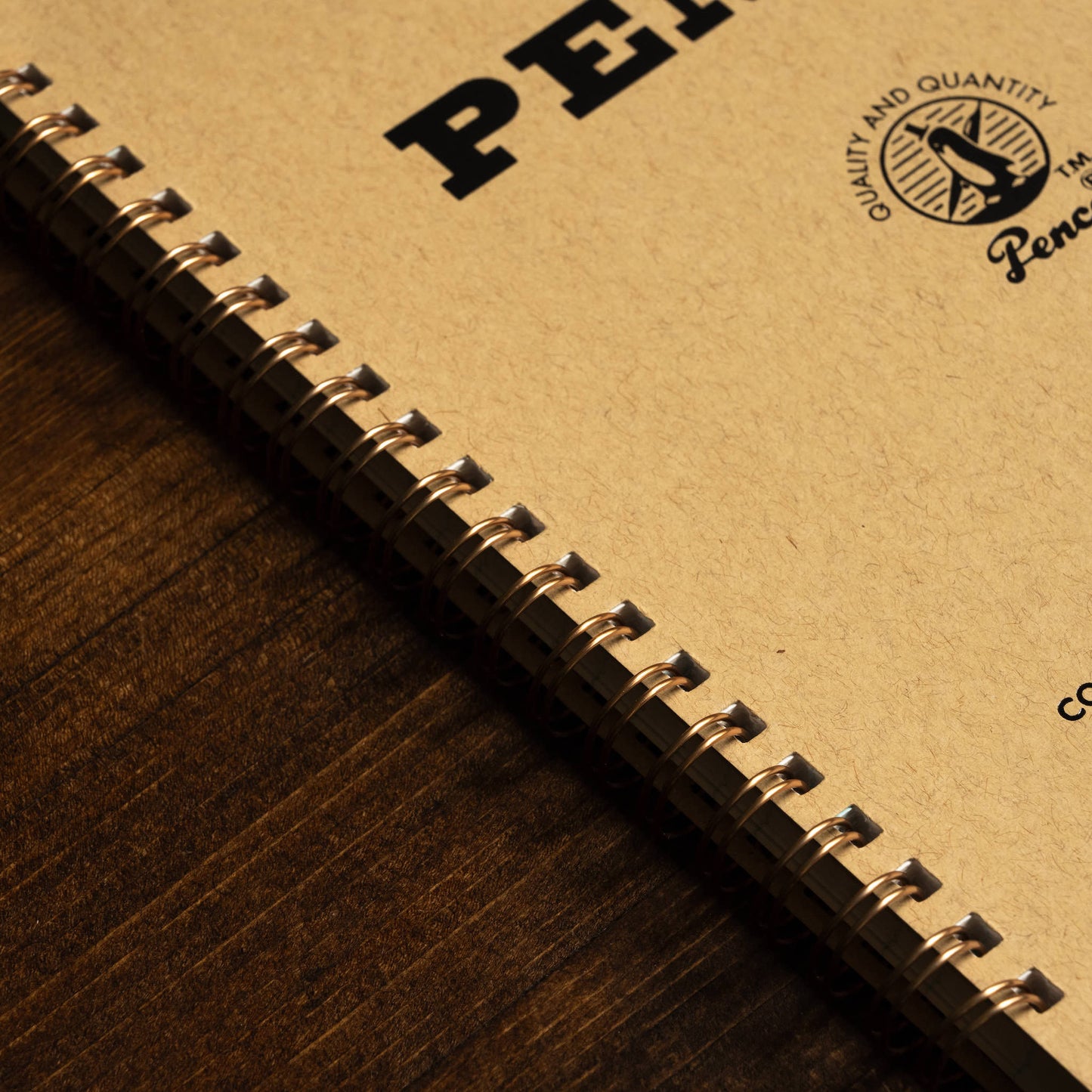 Penco Large Natural Coil Notebook front cover & coil close up