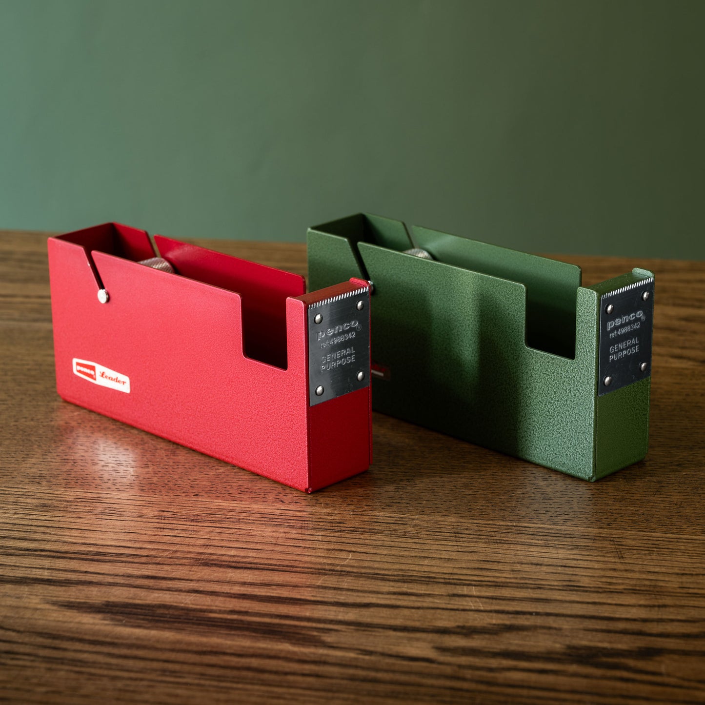 Penco Large Tape Dispenser in green & red
