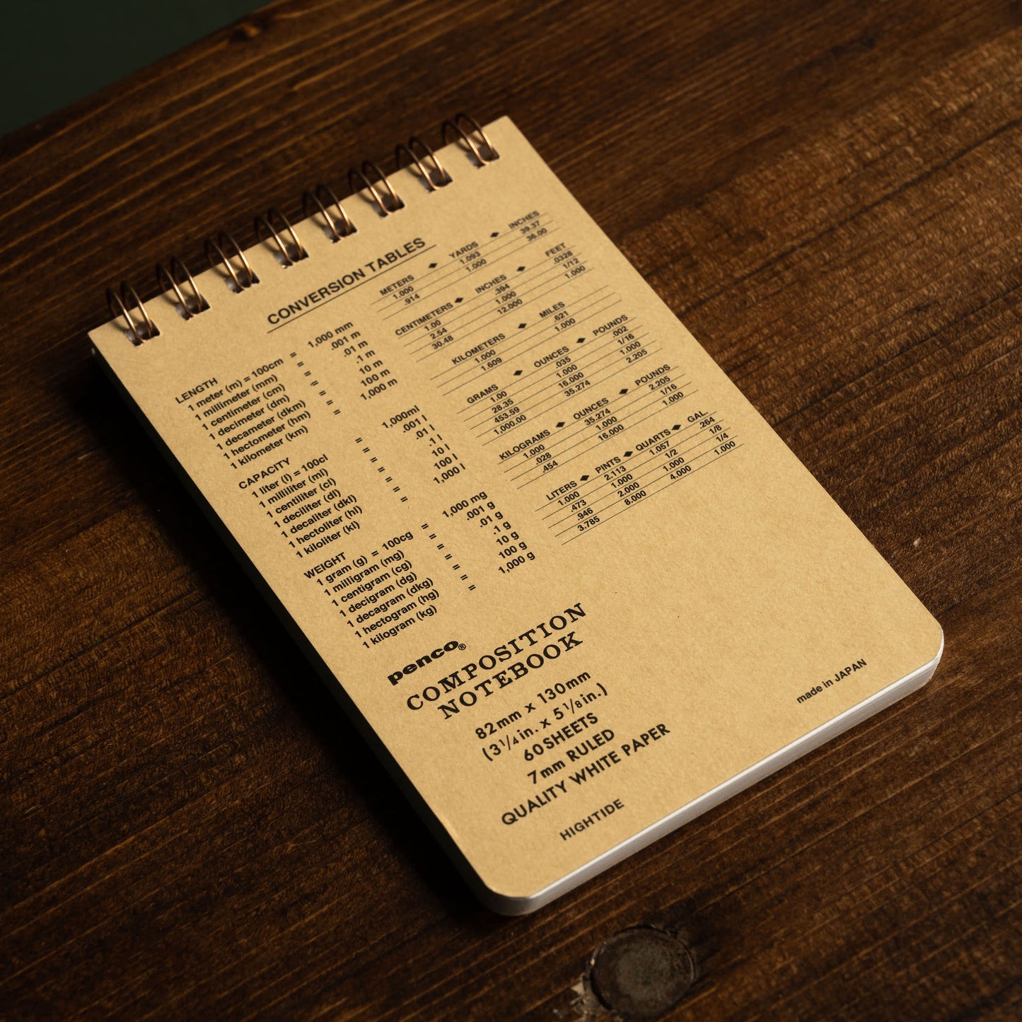 Penco Mini Coil Notebook back cover