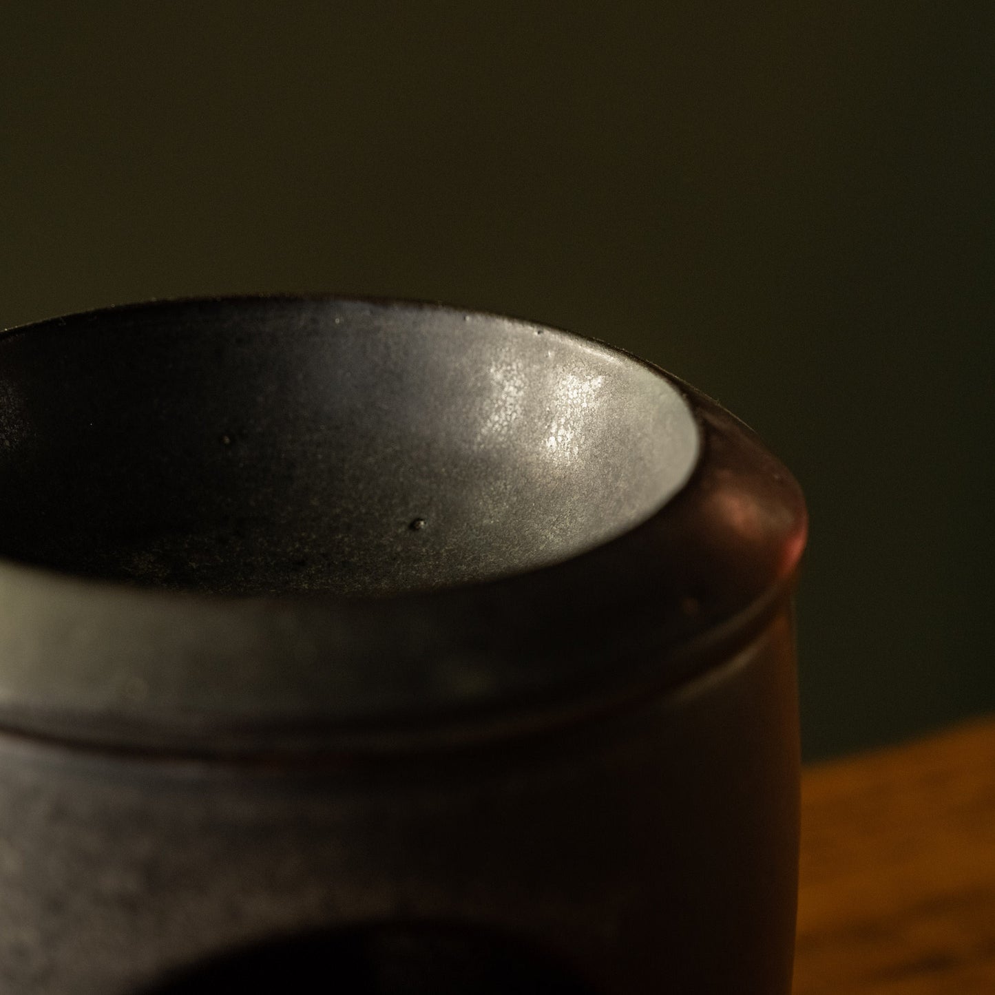Pottery West stoneware oil warmer dish.