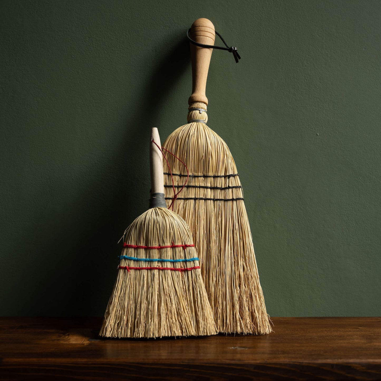 Redecker Mini & Medium Rice Straw Brushes