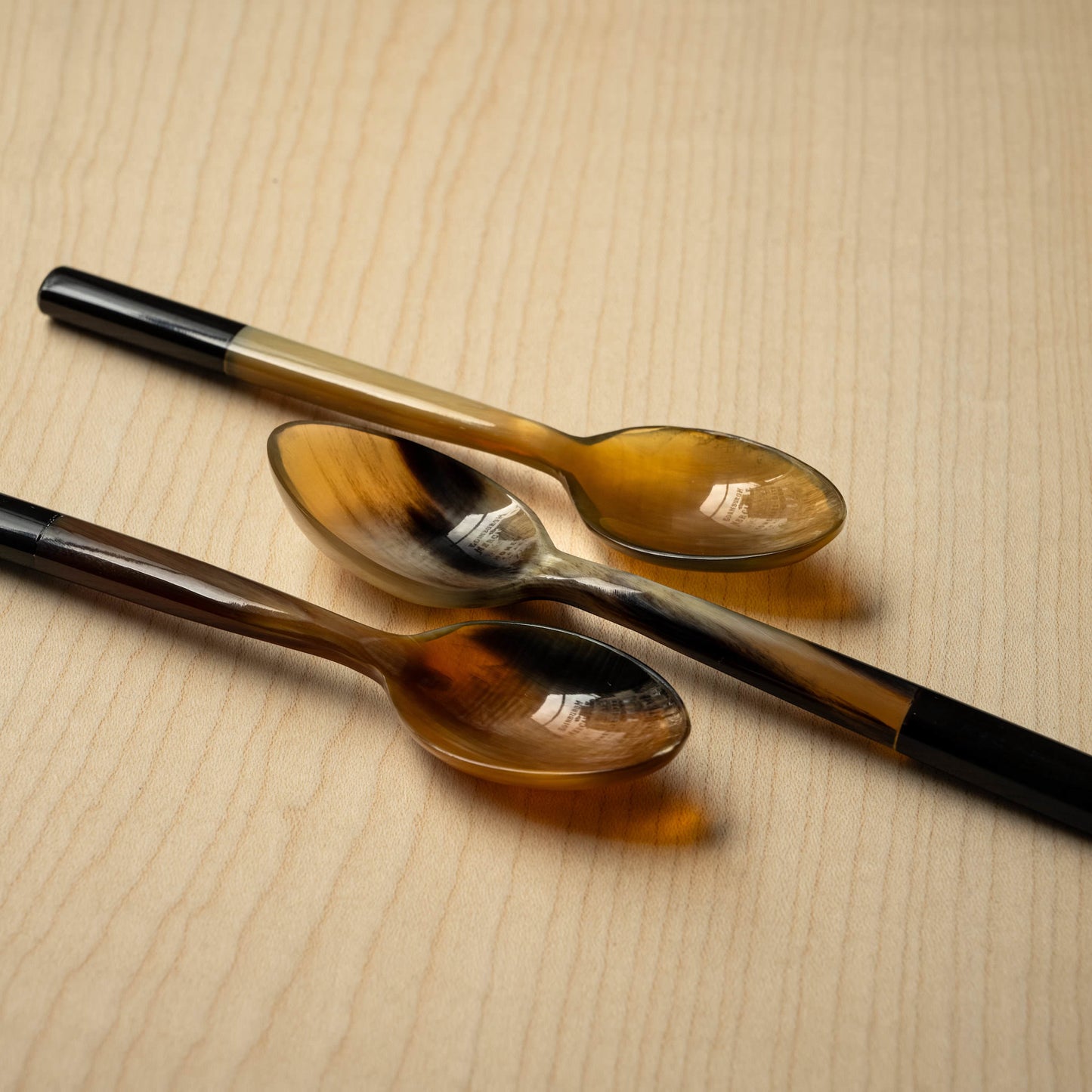 Assortment of Sarah Petherick Horn Eggspoons