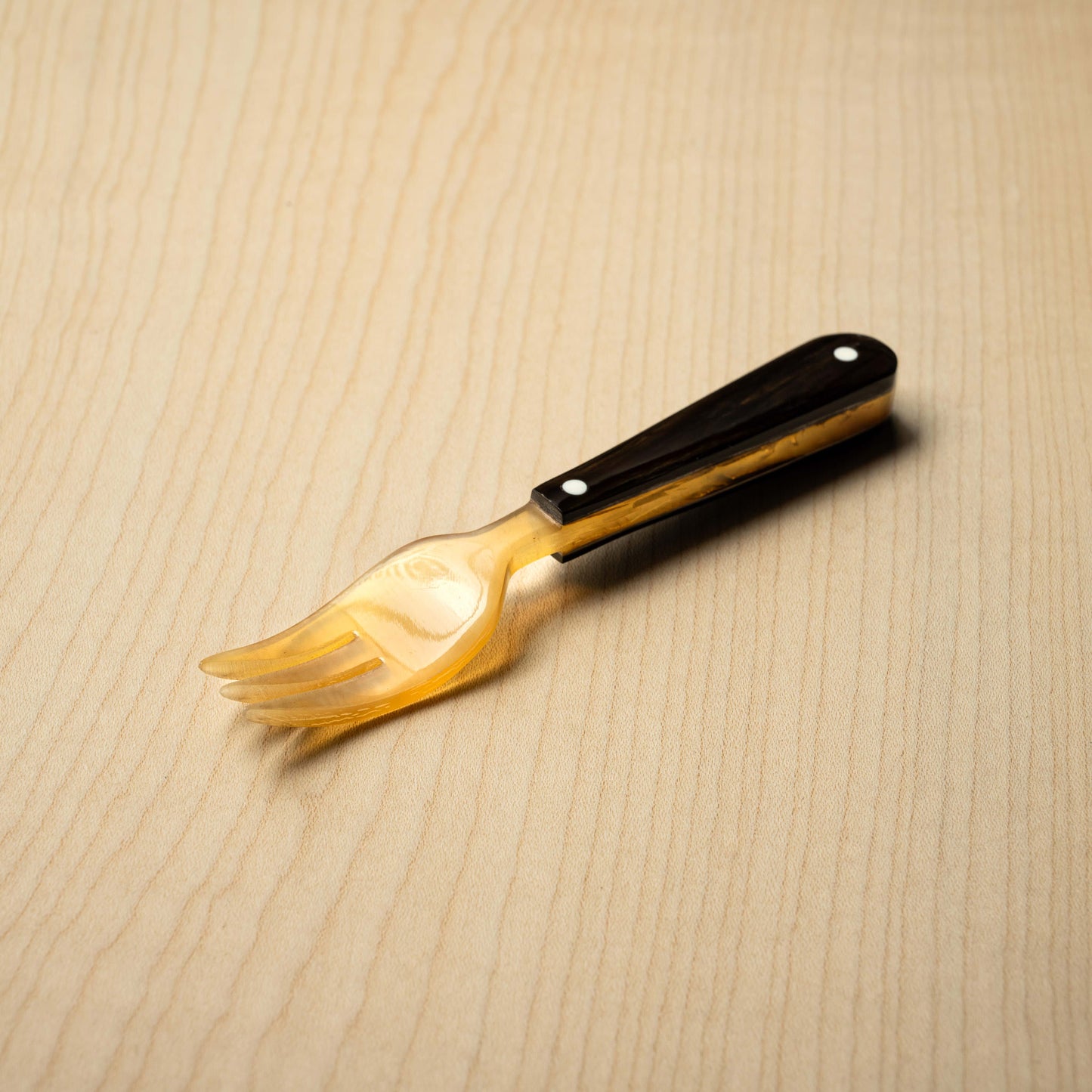 Sarah Petherick Chunky Fork in Black & Natural Horn.