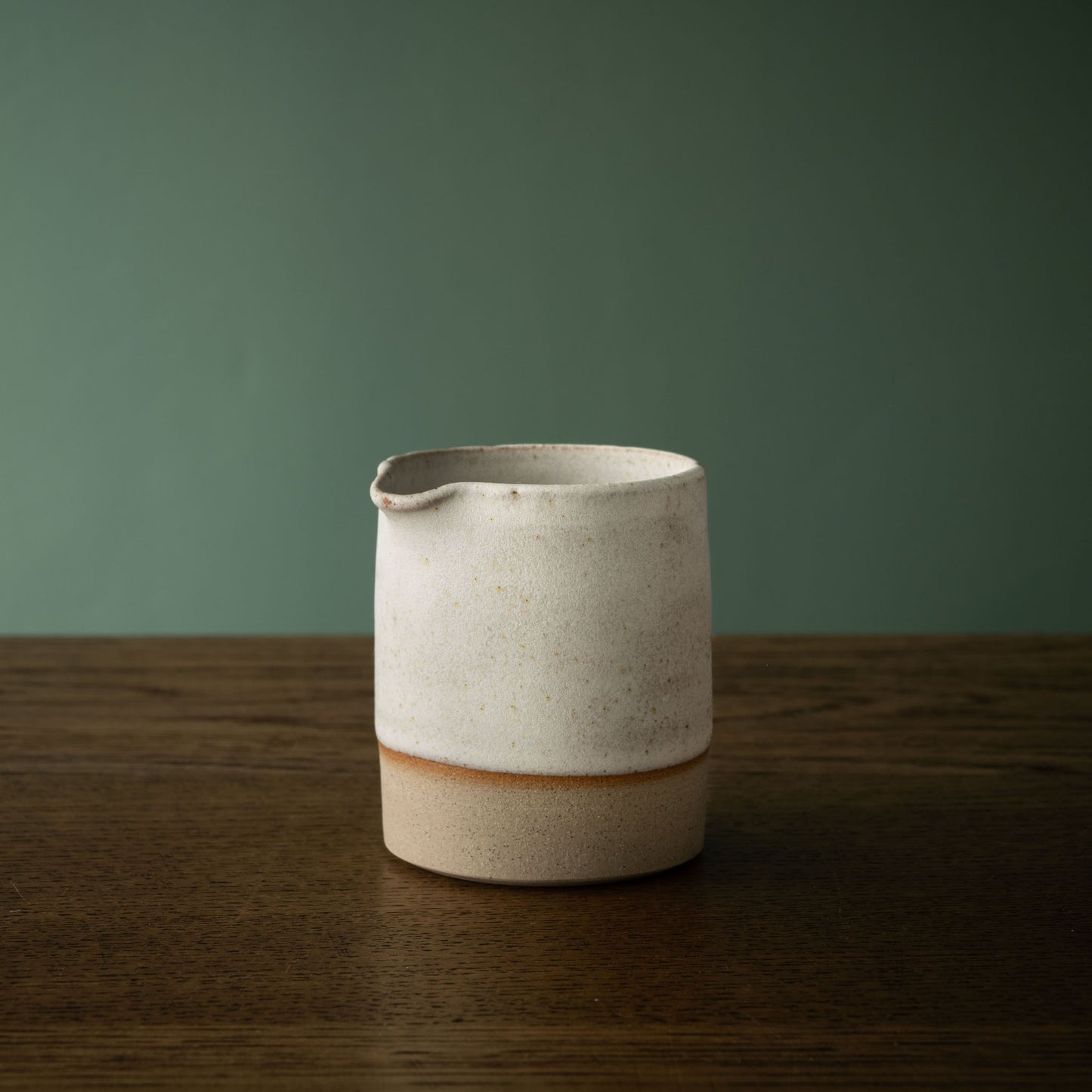 Carrick Ceramics almond stoneware pourer