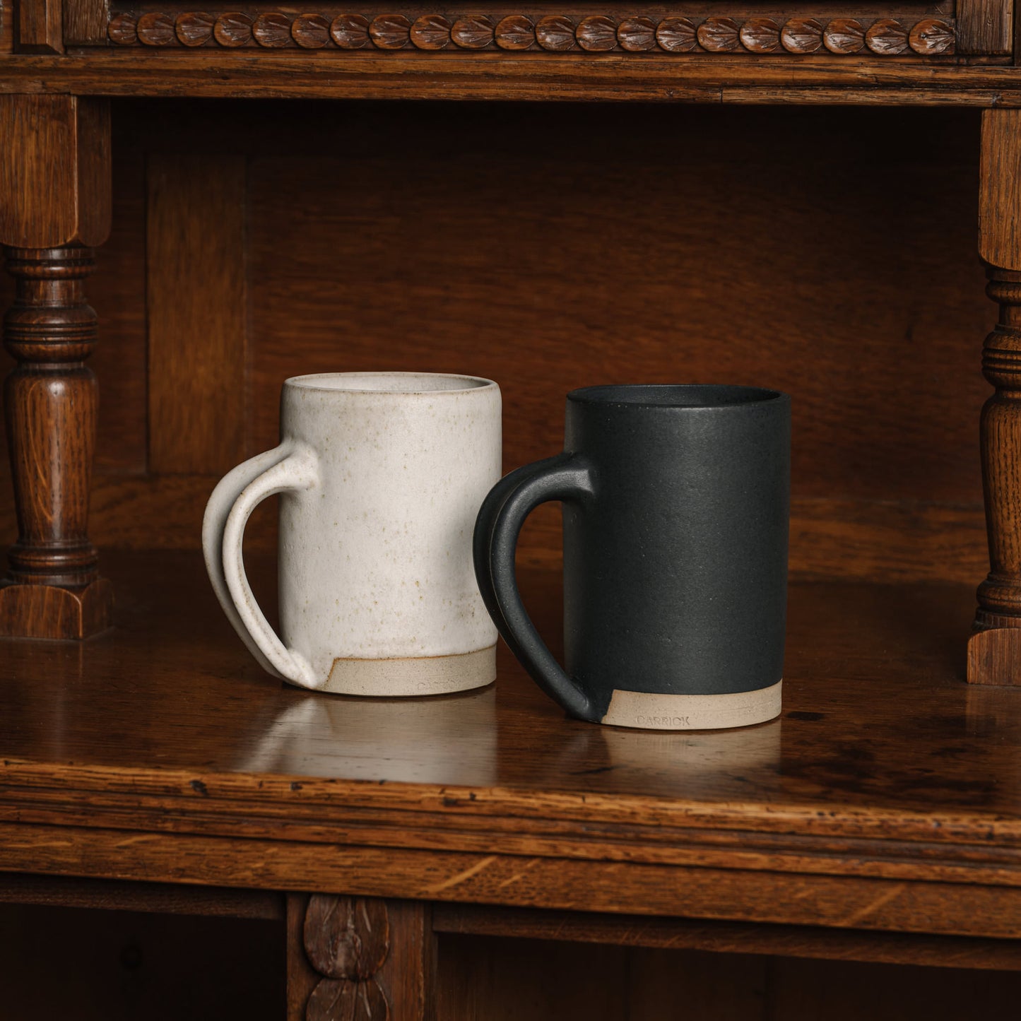 Carrick Ceramics tall stoneware mugs