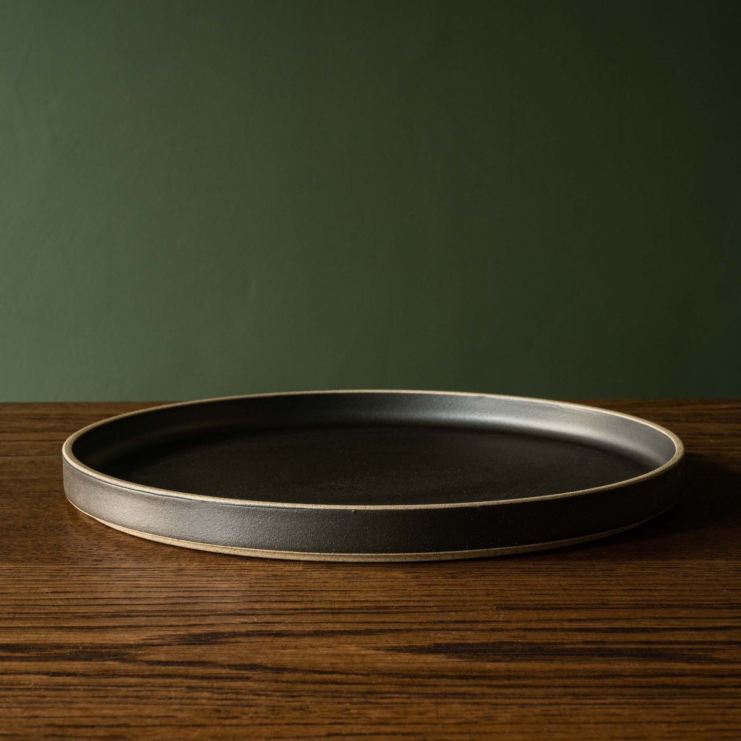 Hasami Porcelain black dinner plate