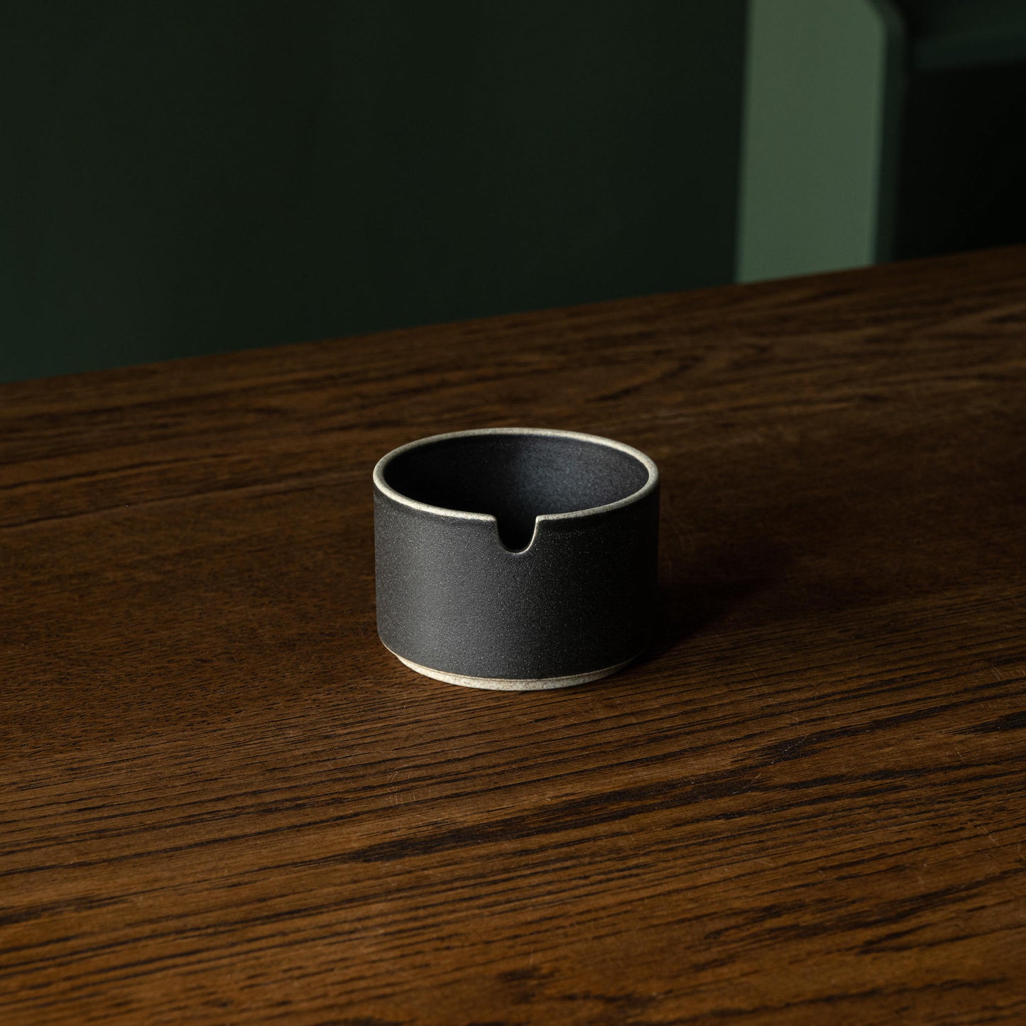 Hasami Porcelain black sugar bowl