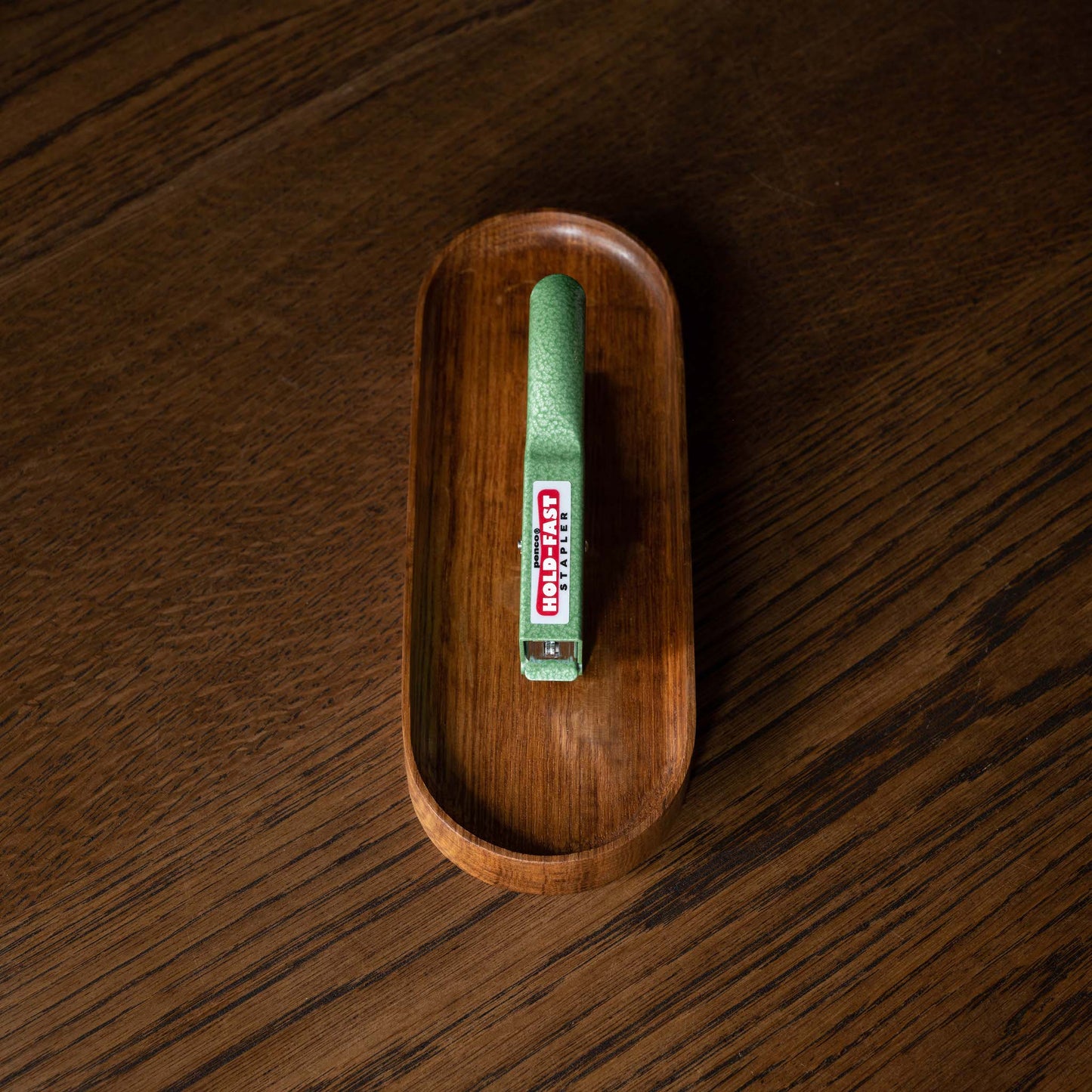 Top view of Penco Green Stapler