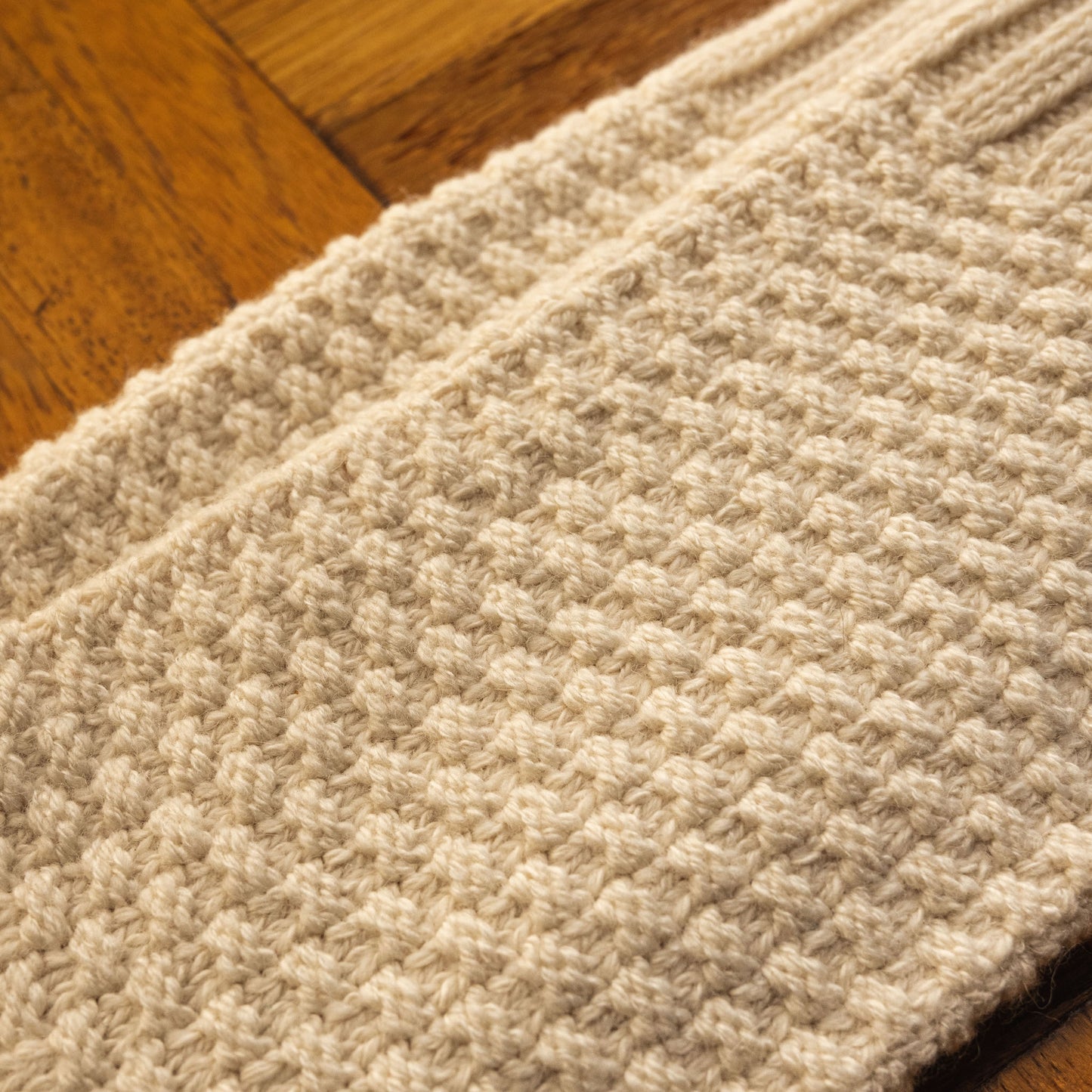 Wool Cotton Boot Socks Ivory