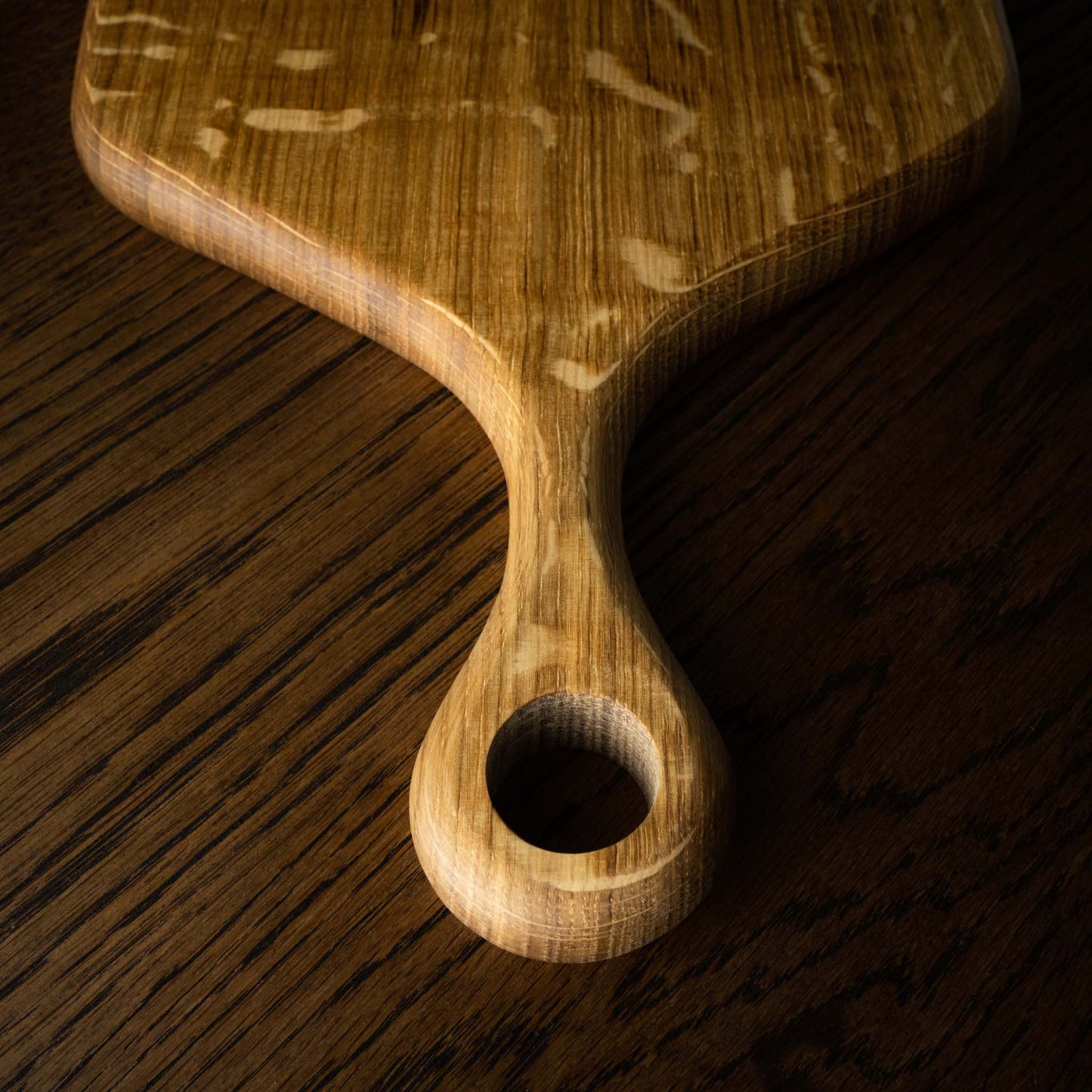 Selwytn House Hand Turned Large Oak Serving Board Handle