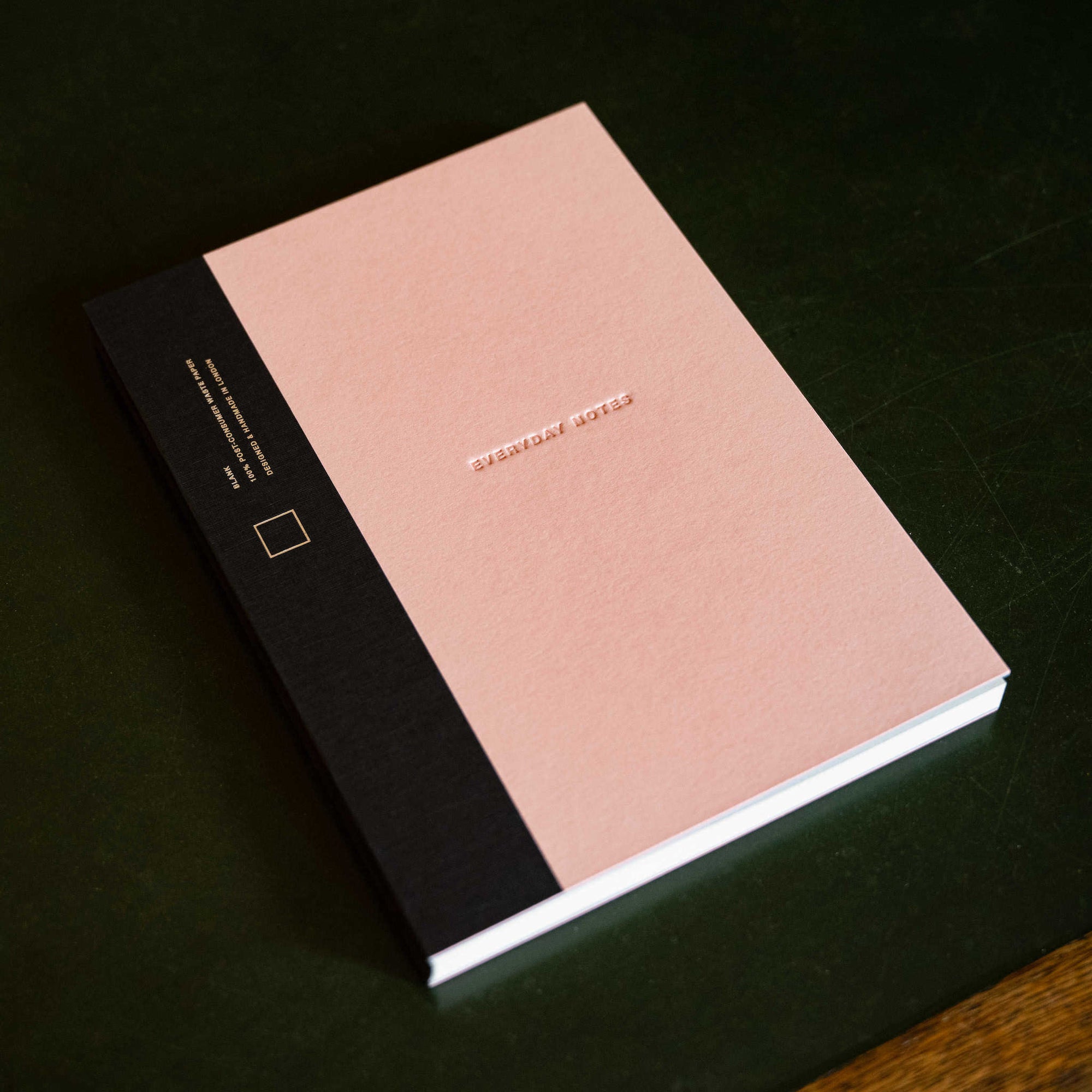 Before Breakfast Coral & Black Everyday Notes Blank Notebook