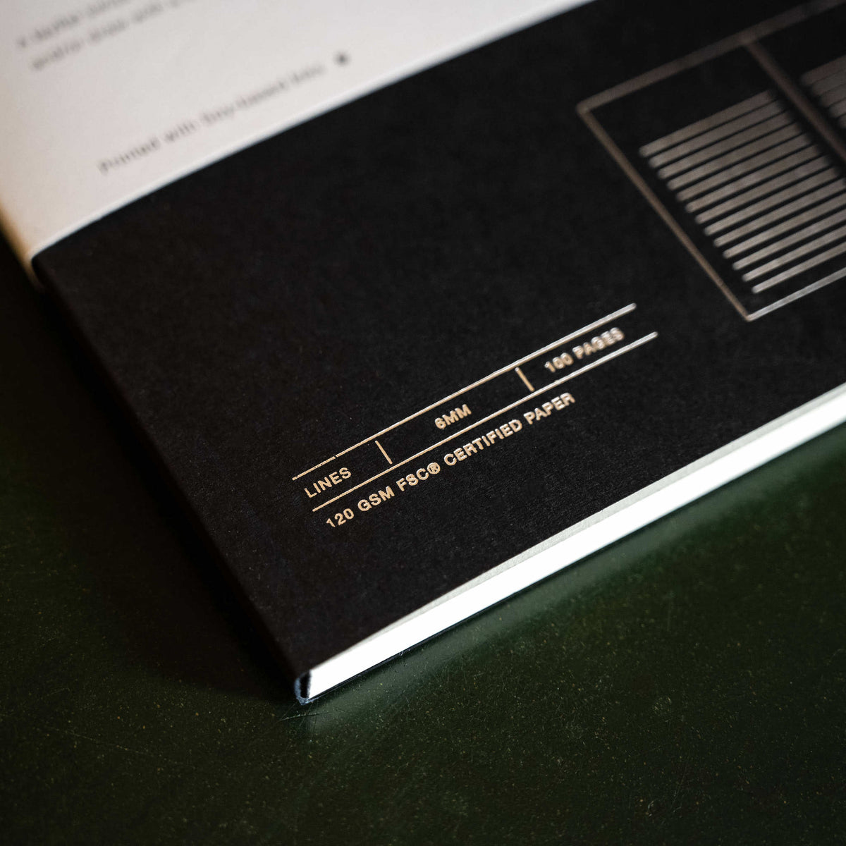 Before Breakfast Black Layflat Notebook Cover