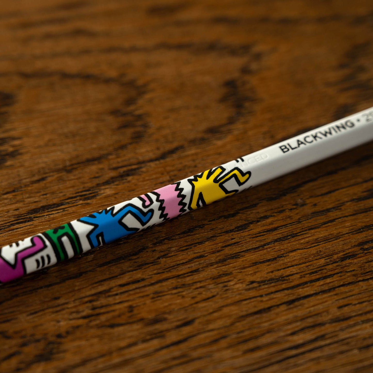 Blackwing Volume 292 Keith Haring pencil with his iconic dancing figures design