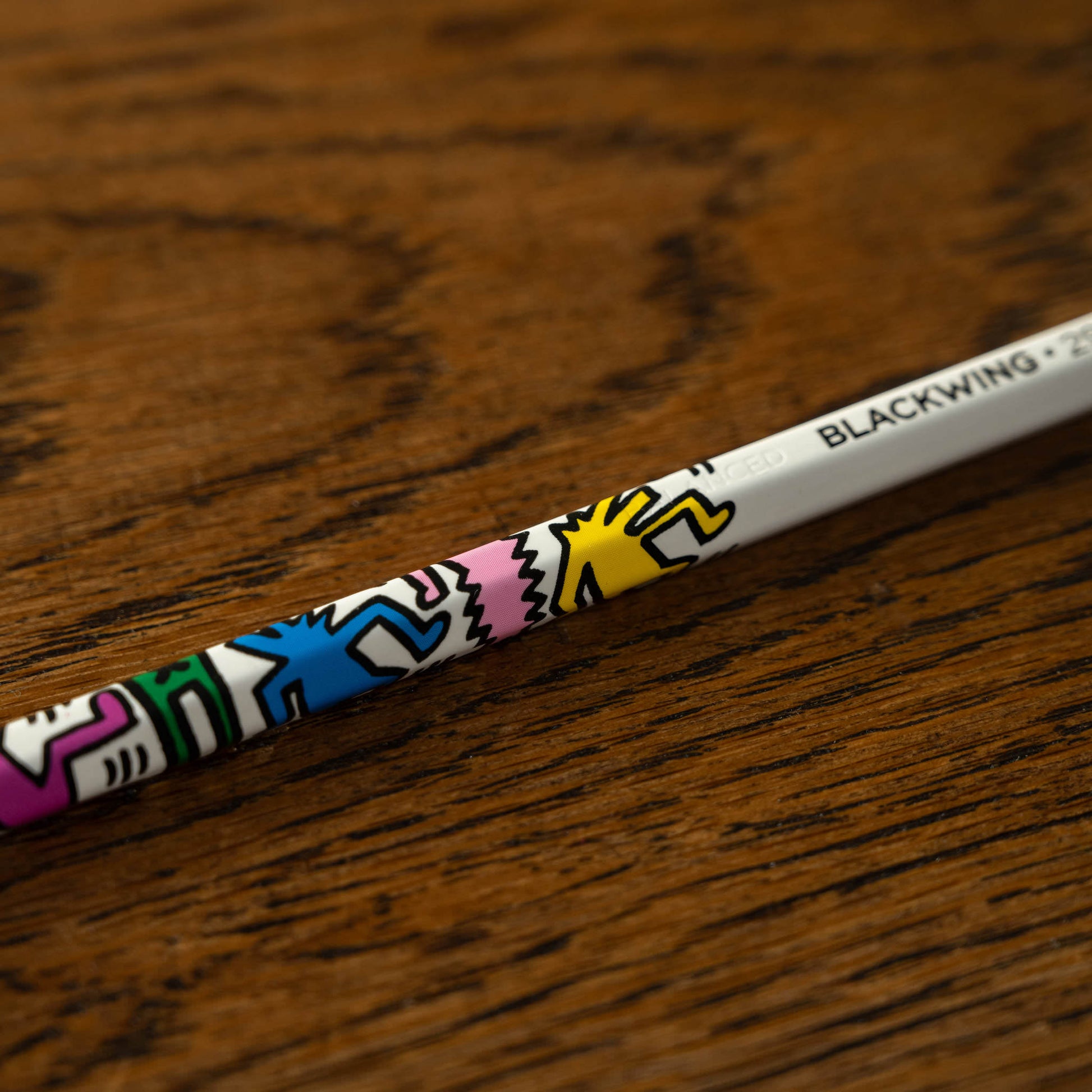 Blackwing Volume 292 Keith Haring pencil with his iconic dancing figures design