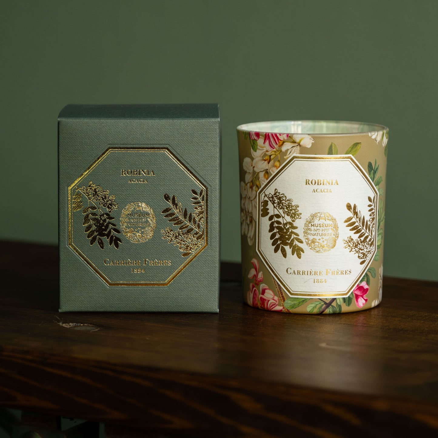 Carriere Freres Acacia Scented Candle & Box