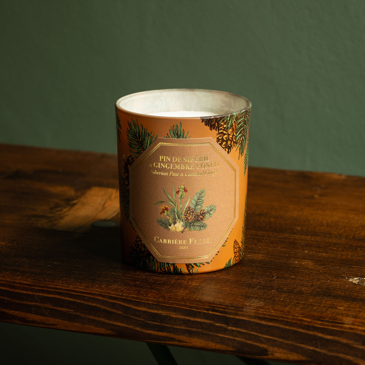 Carriere Freres Siberian Pine & Candied Ginger scented candle