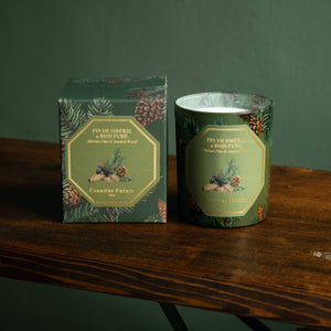 Carriere Freres Siberian Pine & Smoked Wood Candle & box