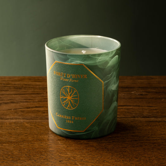 Carrière Frères Winter Forest scented candle.