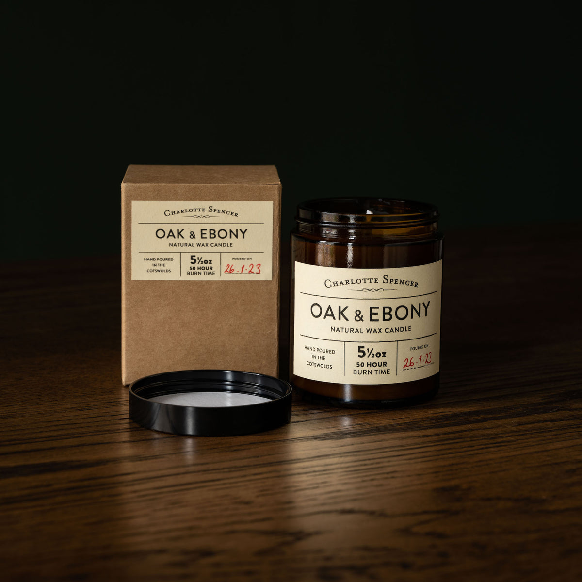 Oak & Ebony Carlotte Spencer scented candle