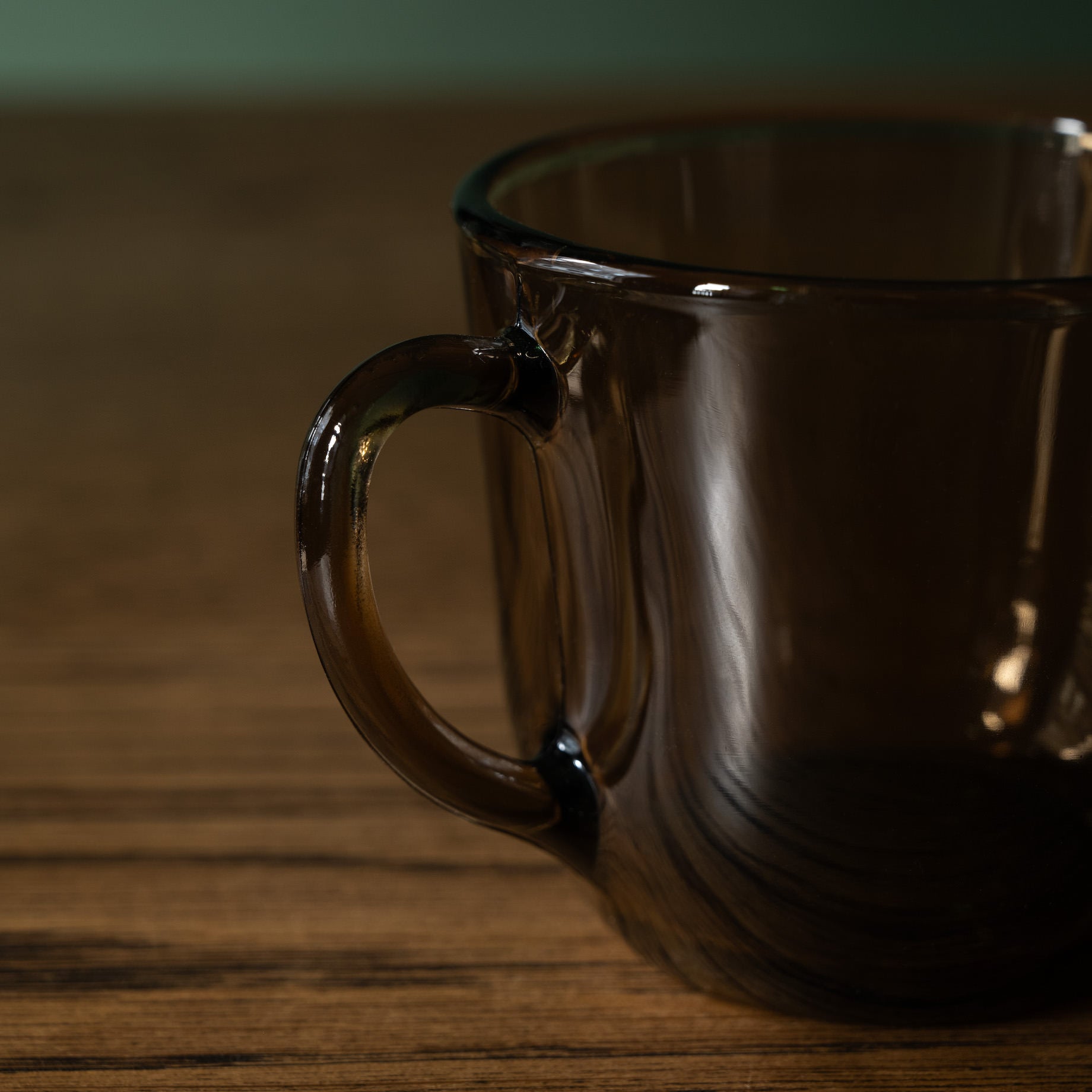 Duralex Lys glass tea cup handle