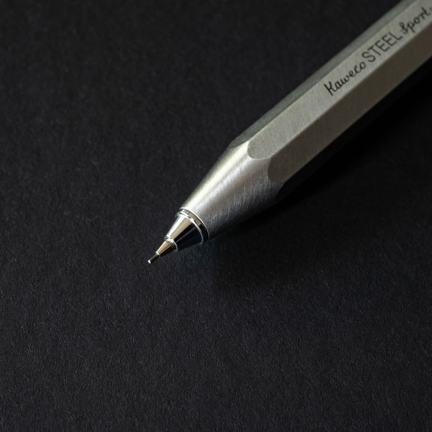 Kaweco Steel Sport mechanical pencil lead close up