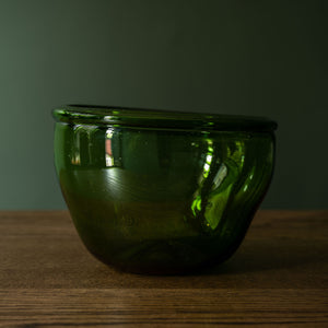La Soufflerie Green Recycled Glass Nicoise Bowl