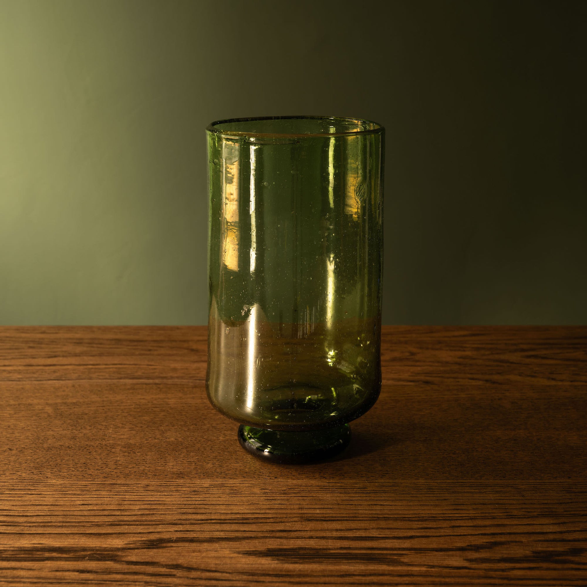 La Soufflerie Pied Douche vase in green recycled glass