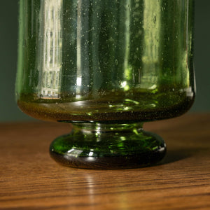Base of La soufflerie green recycled glass  Pied Douche Vase