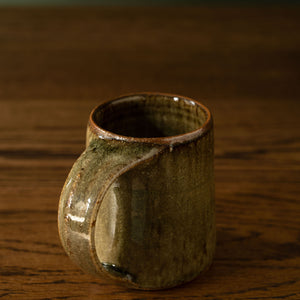 Leach Pottery Ash Espresso Mug handle