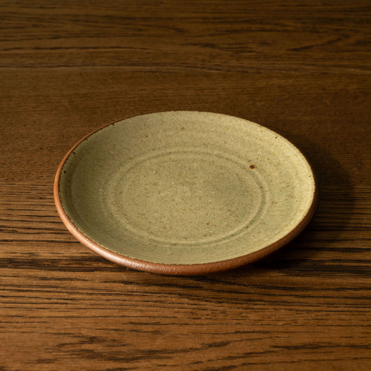 Leach Pottery Side Plate in Ash glaze