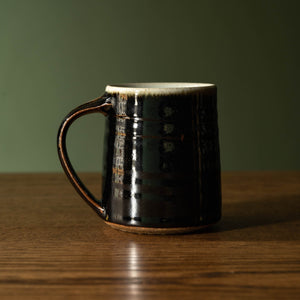 Leach Pottery Espresso Mug in Tenmoku glaze