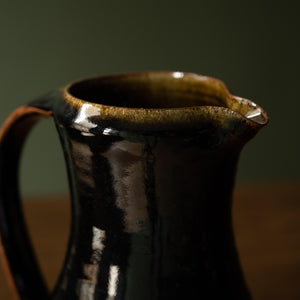 Leach Pottery Tenmoku Medium Jug Spout