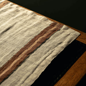 Libeco Banks Linen Napkin fabric close up